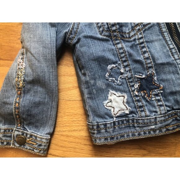 Gap Size 3 Jean Jacket With Removable Fuzzy Vest Liner - Picture 2 of 8